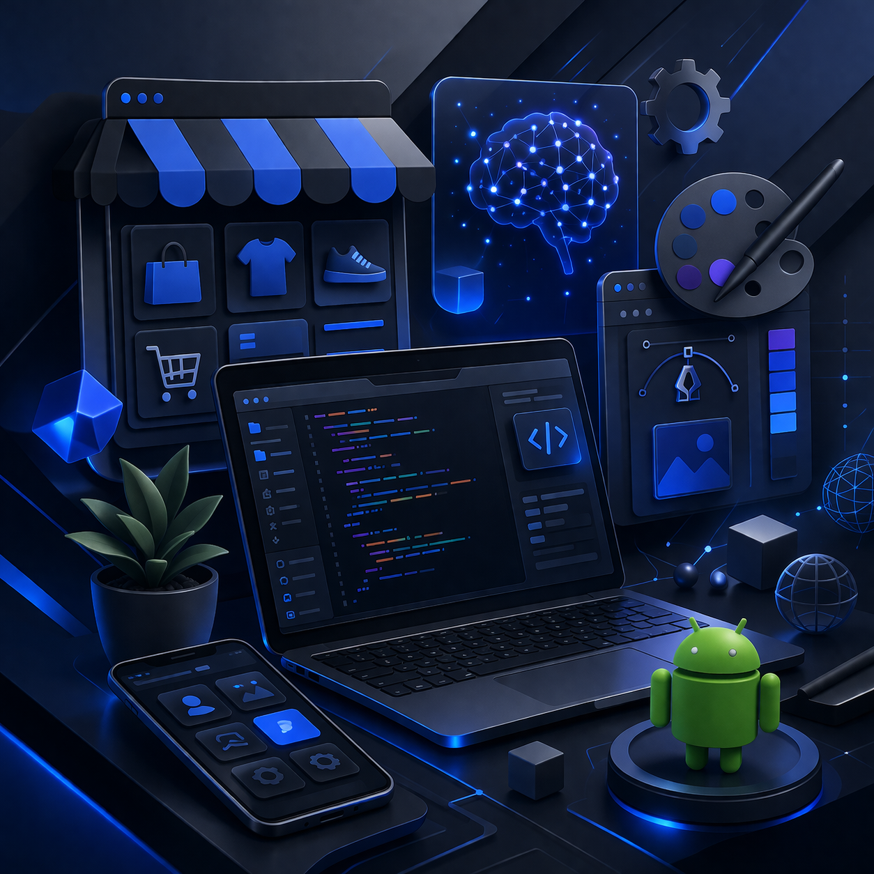 انشاء متجر  إلكتروني